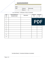 Calibration Report of Centrifuge Machine