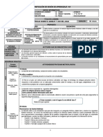 Planificación de Sesión de Aprendizaje 01/I: ¿Cómo Manejó y Usó El Agua La Sociedad Inca?