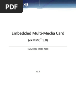 Embedded Multi-Media Card: (E - MMC 5.0)