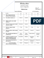 9th Class Chapter Wise Test LHR Board