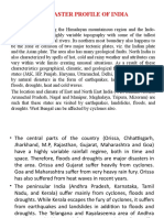 Regional and Seasonal Disaster Profile of India