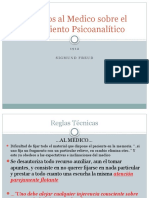 Consejos Al Medico Sobre El Tratamiento Psicoanalítico: 1 9 1 2 Sigmund Freud