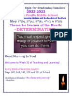 Weekly Spin For Students May 1st To May 5th