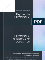 El Sistema de Descartes Leccion X Exposición