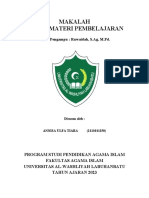 Makalah Desain Materi Pembelajaran