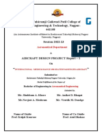 AIRCRAFT DESIGN PROJECT Final Report