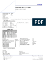 Instrument Method: PARACETAMOL 2022: Untitled