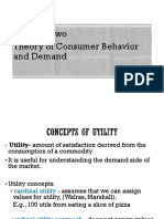 Chapter Two Theory of Consumer Behavior and Demand