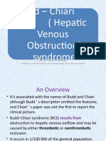 Budd - Chiari (Hepatic Venous