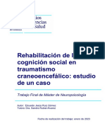 Rehabilitación de La Cognición Social en Traumatismo Craneoencefálico: Estudio de Un Caso