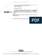 Birth Defects Among Children Born To A Population Occupationally Exposed To Pesticides in Colombia