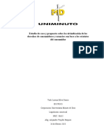 Estudio de Caso y Propuesta Sobre La Reivindicación de Los Derechos de Consumidores y Usuarios Con Base A Los Estatutos Del Consumidor