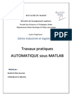 Travaux Pratiques Automatique.....