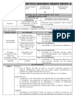 Planeación Didáctica Segundo Grado Semana 20