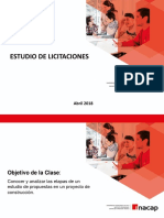 Estudio de Licitaciones: Construcción Construcción Civil y Edificación Taller de Construcción/ PCTR00