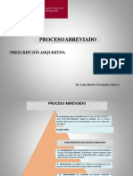 Proceso Abreviado: - Prescripción Adquisitiva