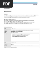 CV-DNV Format - Selva Kumar