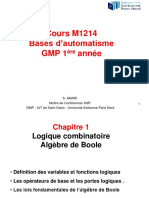 Cours M1214 Bases D'automatisme GMP 1 Année