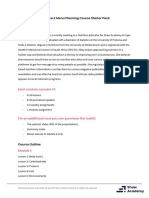 Nutrition Food Science & Menu Planning Course Starter Pack