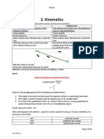 Kinematics Notes