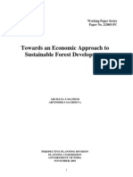 Towards An Economic Approach To Sustainable Forest Development