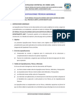 02.01 Especificaciones Técnicas Generales