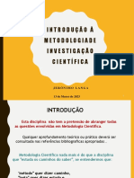 Introdução À Metodologiade Investigação Científica: Jerónimo Langa