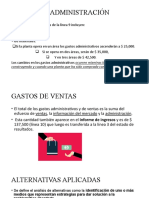 Gastos de Administración y de Venta