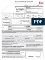 Fichas de Inscripción Del Postulante 2022 Emerg Sanitaria