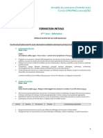 Annales 2021 DNSPM Admission PDF