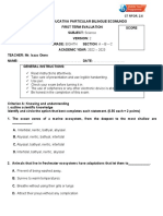 First Term Science Evaluation