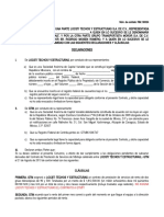 Formato Contrato SUBCONTRATISTAS