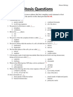 Mitosis Questions