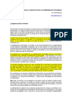 "Los Profesores y Maestros Frente A La Alfabetizacion Tecnologica" de Vera Rexach