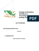 Curso de Recuperación de Biología 2022-2