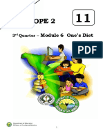 Hope 11 Module-6-Ones-Diet