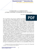 Combatir La Corrupción: ¿Cómo Volver A Confiar en El Estado?