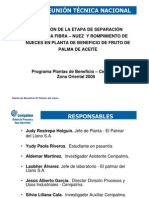 Evaluacion de La Etapa de Separacion Neumatica Fibra - Nuez y Rompimiento de Nueces...