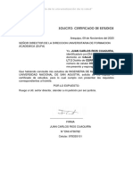 Certificado de Estudios