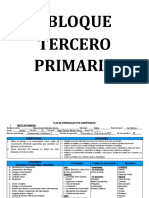 Planificación Blorque 1 Tercero Primaria 2023