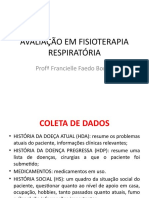 Avaliação em Fisioterapia Respiratória.