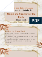 Q1m1earthsci Origin&structureofearth