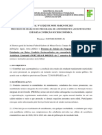 Edital No 15 - 2023 Processo de Selecao Do Programa de Atendimento Aos Estudantes em Baixa Condicao Socioeconomica Campus Juiz de Fora 1o Semestre