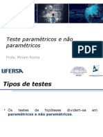 Aula9 TestesParamétricos E NãoParamétricos - Sigaapptx