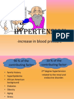 Hypertension: Increase in Blood Pressure