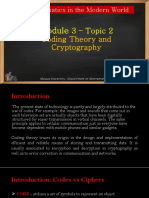 GED 102 Module 3 Topic 2 Coding Theory and Cryptography