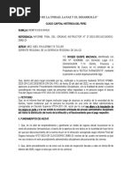 Descargo Proceso Administrativo Sancionador