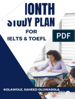 IELTS and TOEFL Study Plan