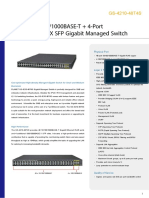 48-Port 10/100/1000BASE-T + 4-Port 100/1000BASE-X SFP Gigabit Managed Switch