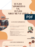 Texto Expositivo vs. Texto Argumentativo